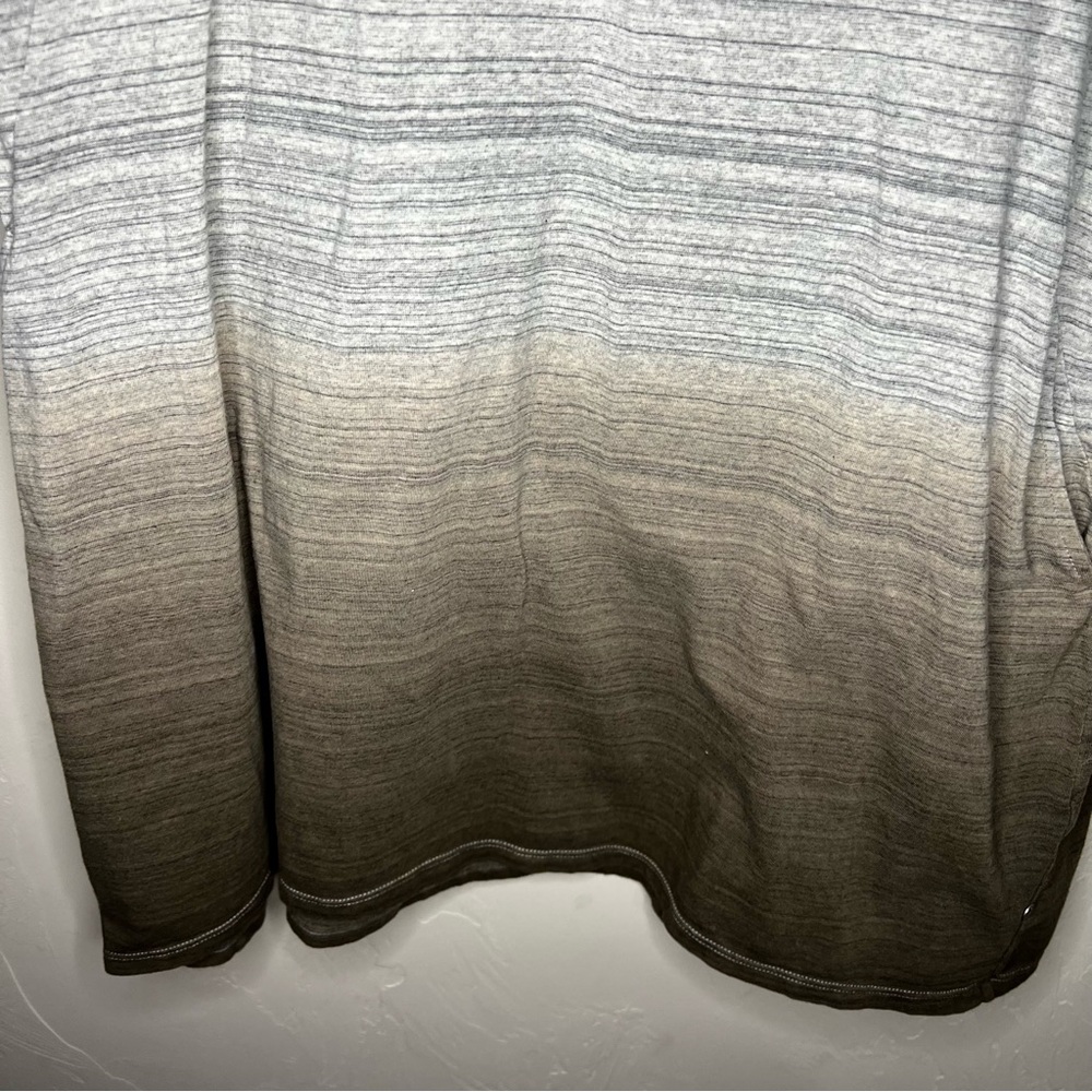 Neon Buddha Bali Gray Brown Ombre Cowl Neck Tunic Top - Picture 4 of 10